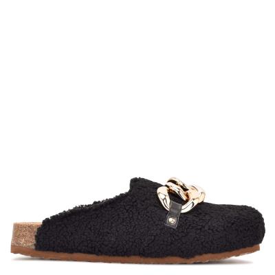 Mulas Nine West Everyth Cozy Negras | 1275YQNVR