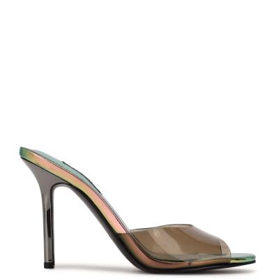 Sandalias Deslizantes Nine West Ido Tacón Verde Oliva | 2348SHFIE