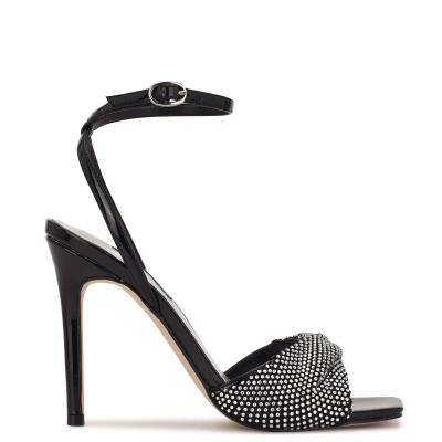 Sandalias Vestir Nine West Twinkle Tacón Negras | 7839QYRIM