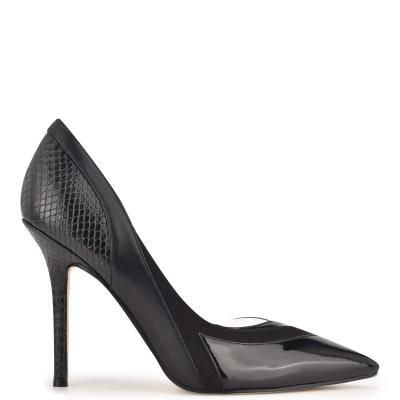 Zapatos De Salon Nine West Behave Pointy Puntera Negras | 9830TVELS