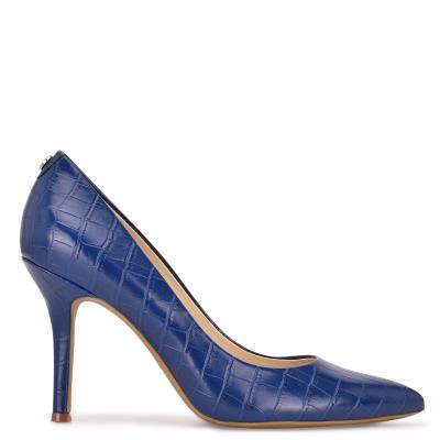 Zapatos De Salon Nine West Fifth 9x9 Pointy Puntera Azules | 5906KSEDL