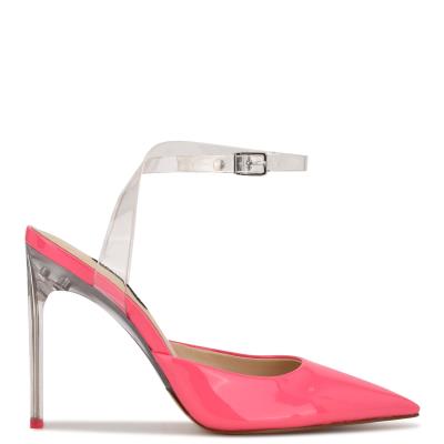 Zapatos De Salon Nine West Sparkea Ankle Correa Rosas | 7834ELHAO