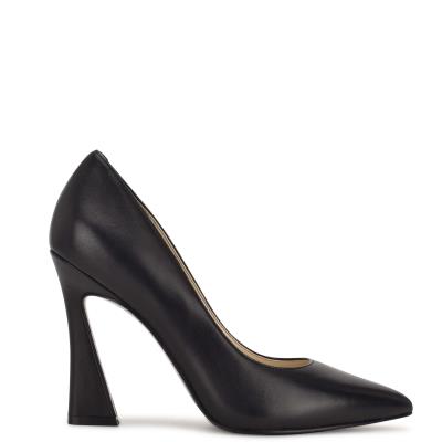 Zapatos De Salon Nine West Trendz Pointy Puntera Negras | 0816CNSGF