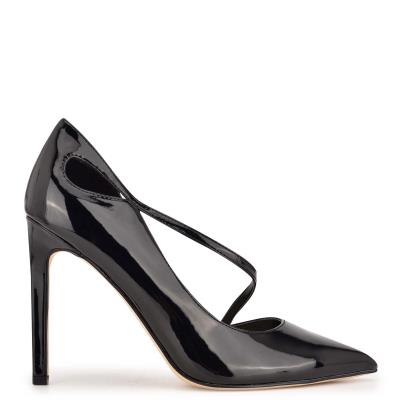 Zapatos De Salon Nine West Twirl Pointy Puntera Negras | 5231MNABZ