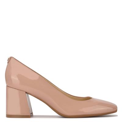 Zapatos De Salon Nine West Vibe 9x9 Block Heel Beige | 2183ZPOXR