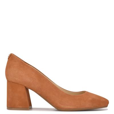 Zapatos De Salon Nine West Vibe 9x9 Block Heel Moutarde | 7986AIDGR