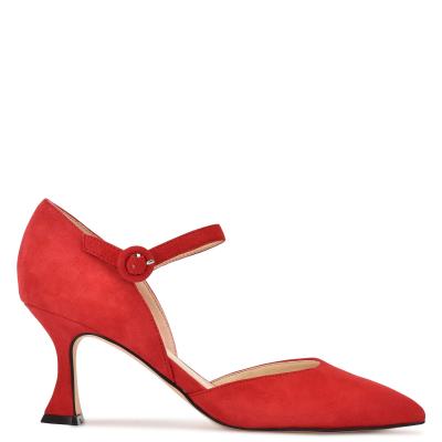 Zapatos De Salon Nine West Wanah Pointy Puntera Rojas | 5093FZLWB